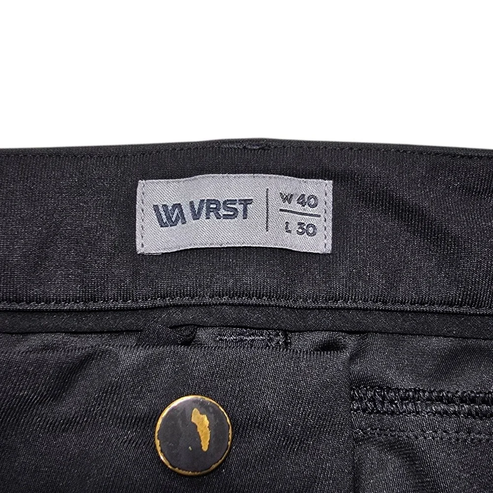VRST Commuter Pants Mens 40x30 Black Technical Stretch 5-Pocket Classic Techwear